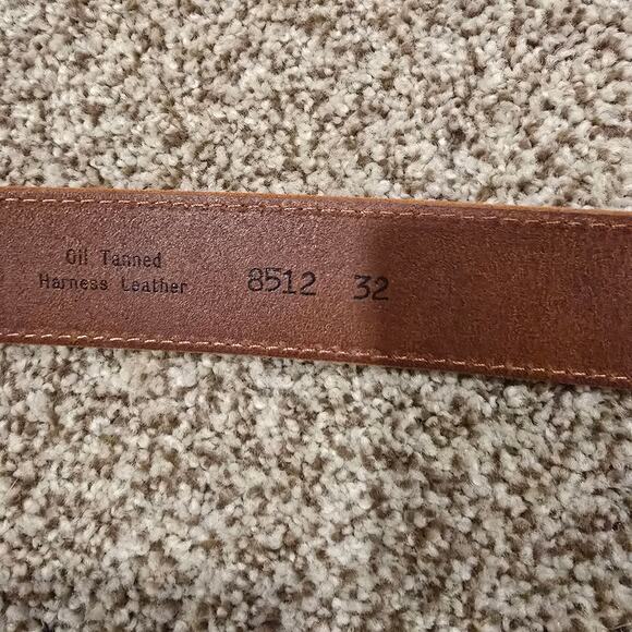 Women's Buckle Brown Leather Belt - Picture 7 of 7